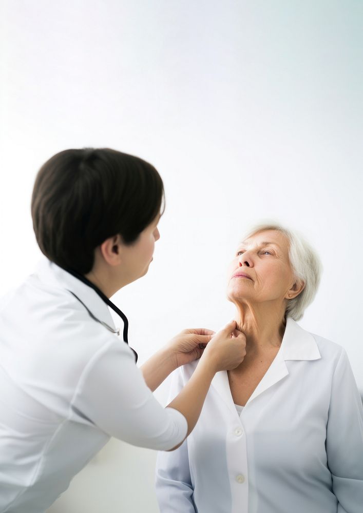 Thyroid Gland Control adult stethoscope retirement. AI generated Image by rawpixel.