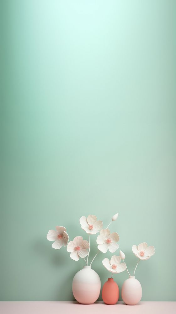 Flower wall plant vase. AI generated Image by rawpixel.