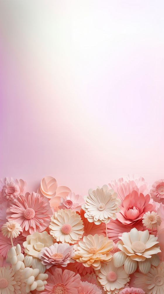 Flower wallpaper blossom pattern petal. AI generated Image by rawpixel.