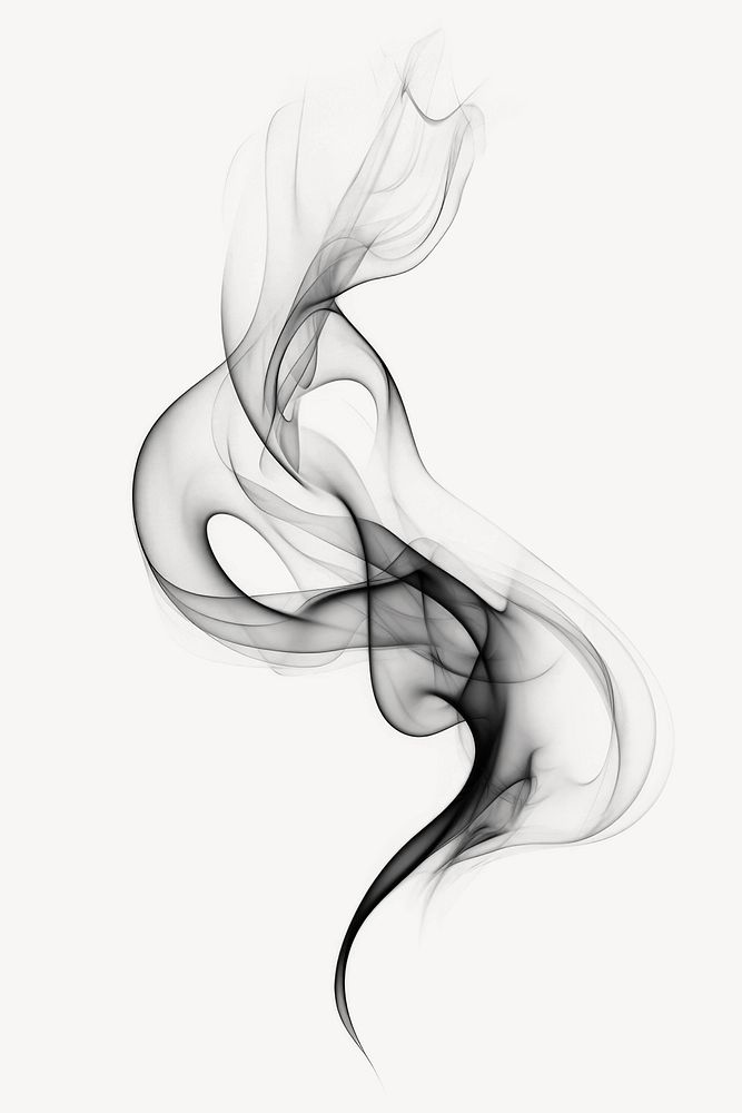 Light incense smoke backgrounds black black background. AI generated Image by rawpixel.