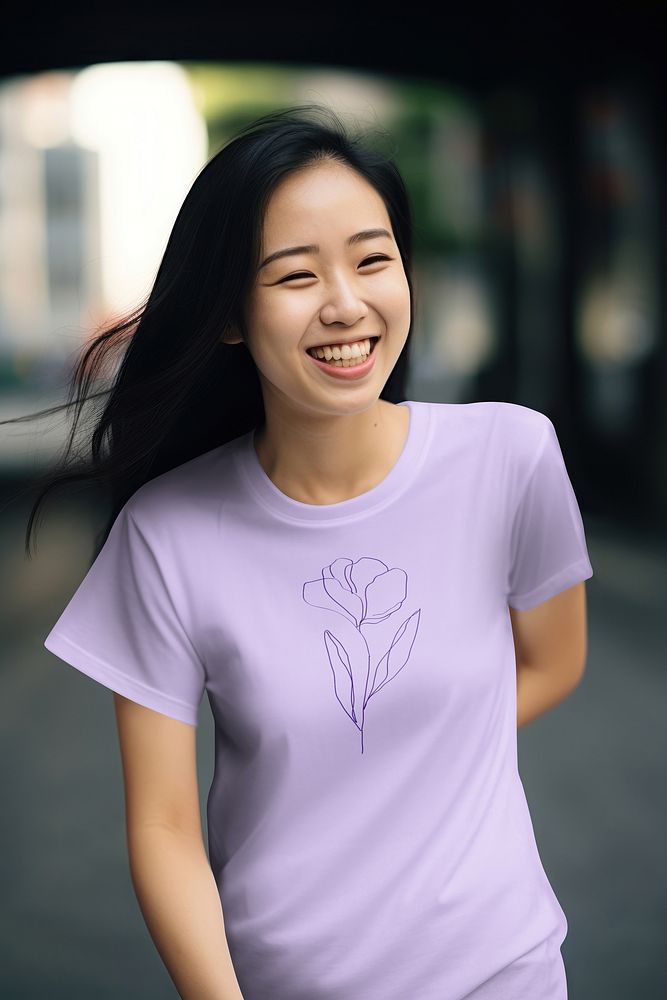 Women's purple blouse, design resource