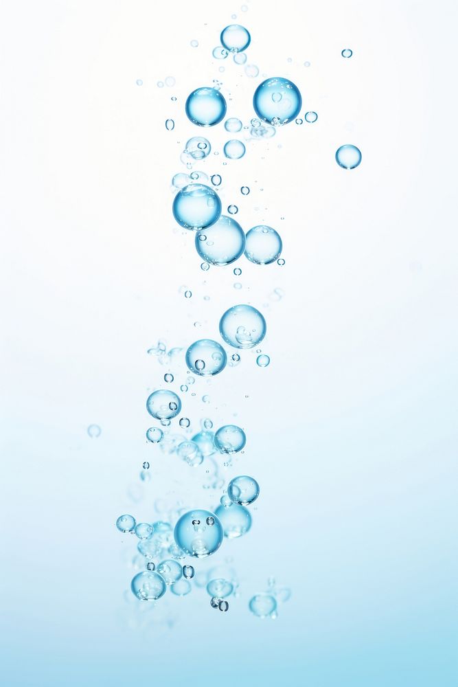 Bubble backgrounds blue biochemistry. AI generated Image by rawpixel.