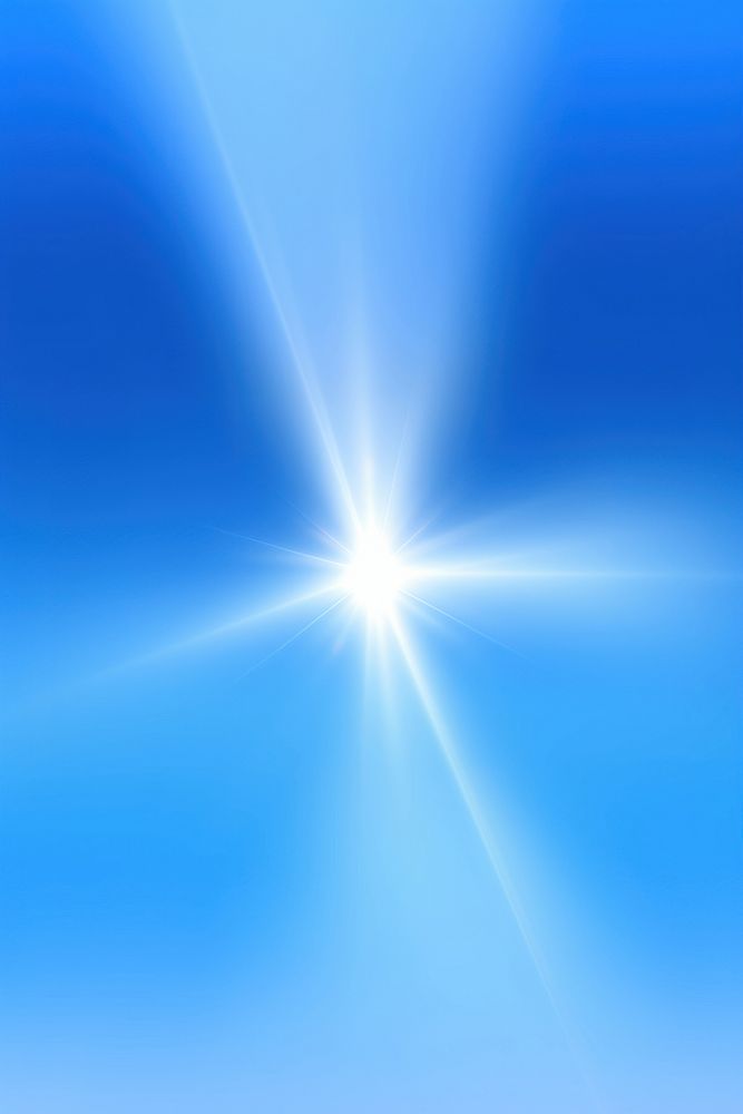 Sunshine effect, blue background, AI generated image by rawpixel