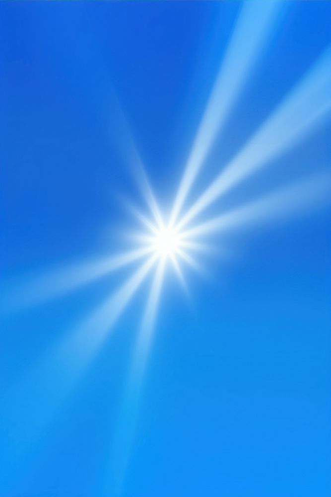 Sunshine effect, blue background, AI generated image by rawpixel