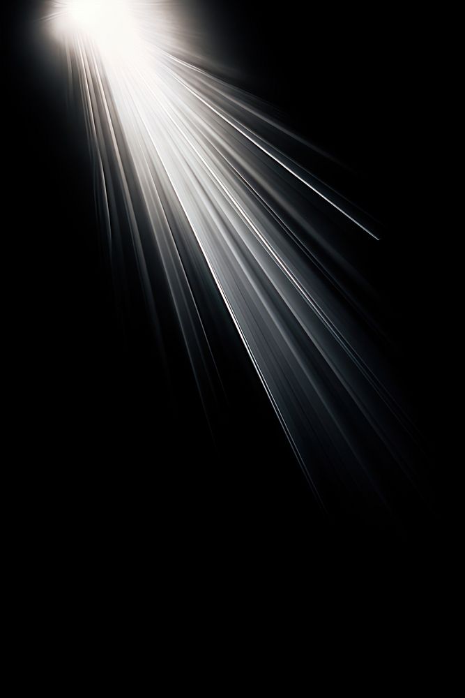 light beam on black background