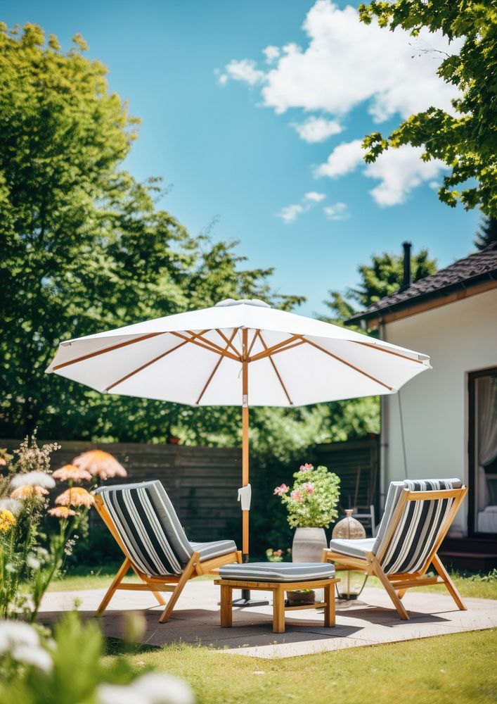 Backyard architecture furniture chair. 