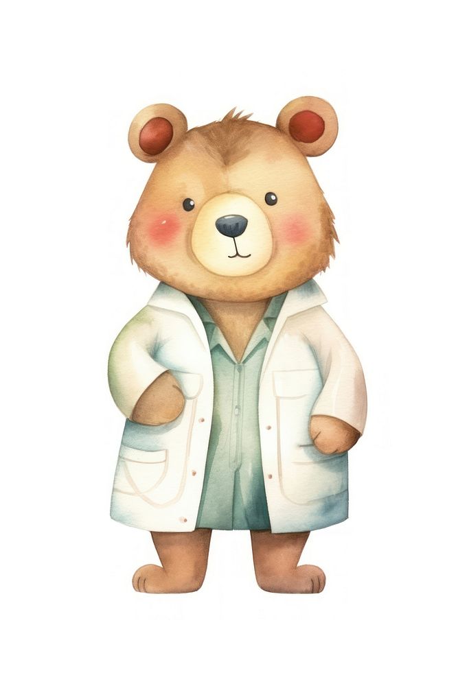 Cartoon bear cute toy. AI generated Image by rawpixel.