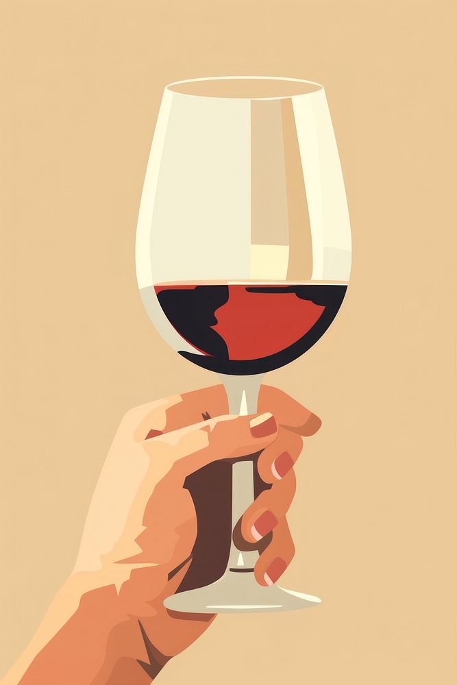 Pour wine glass drink hand. AI generated Image by rawpixel.