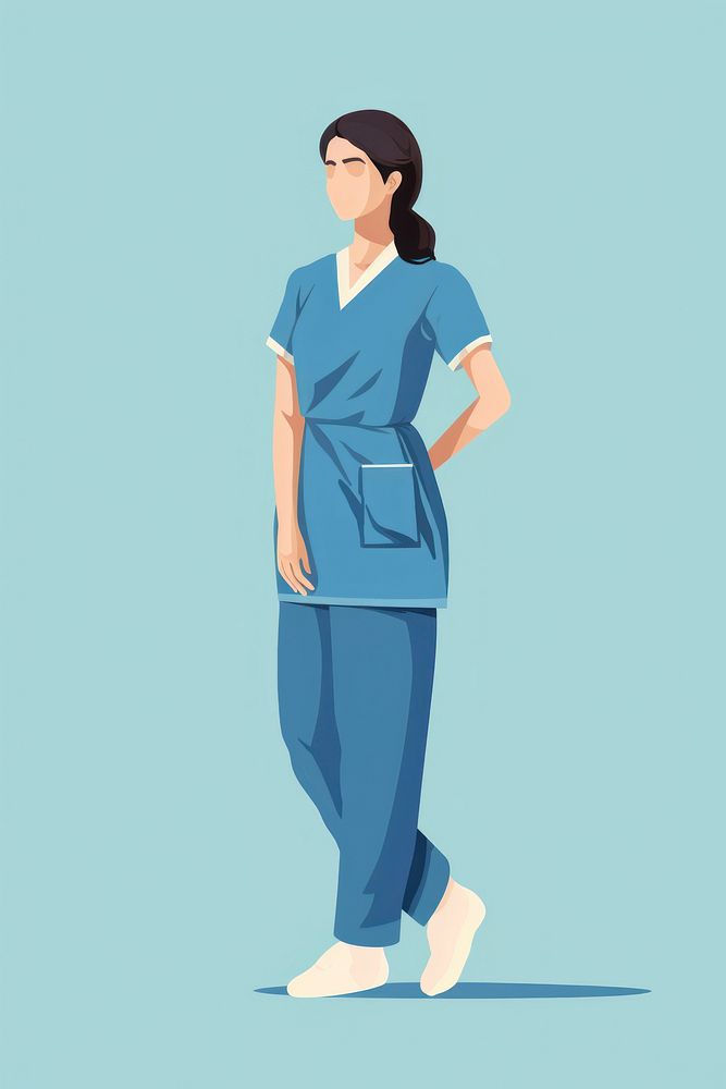 Adult nurse woman blue. AI generated Image by rawpixel.