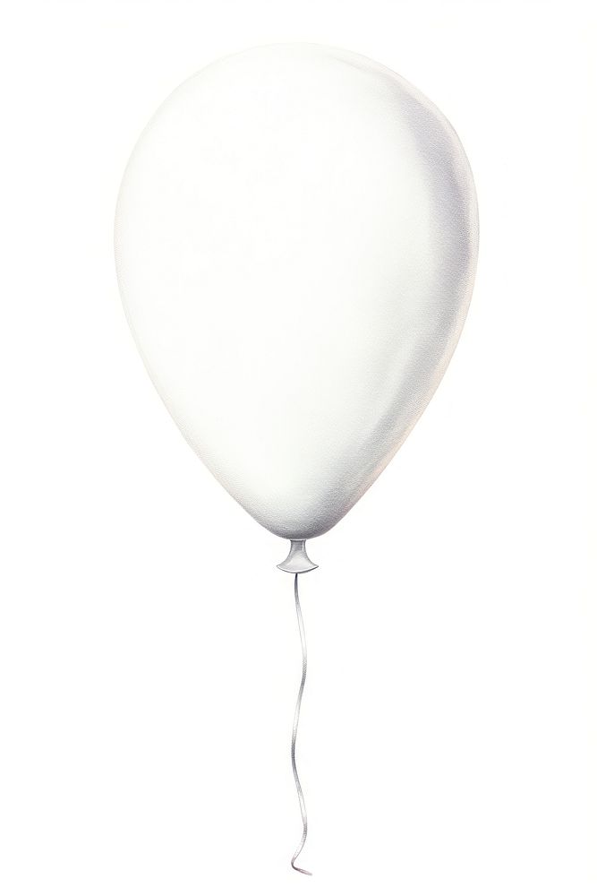 White balloon white background celebration anniversary. AI generated Image by rawpixel.