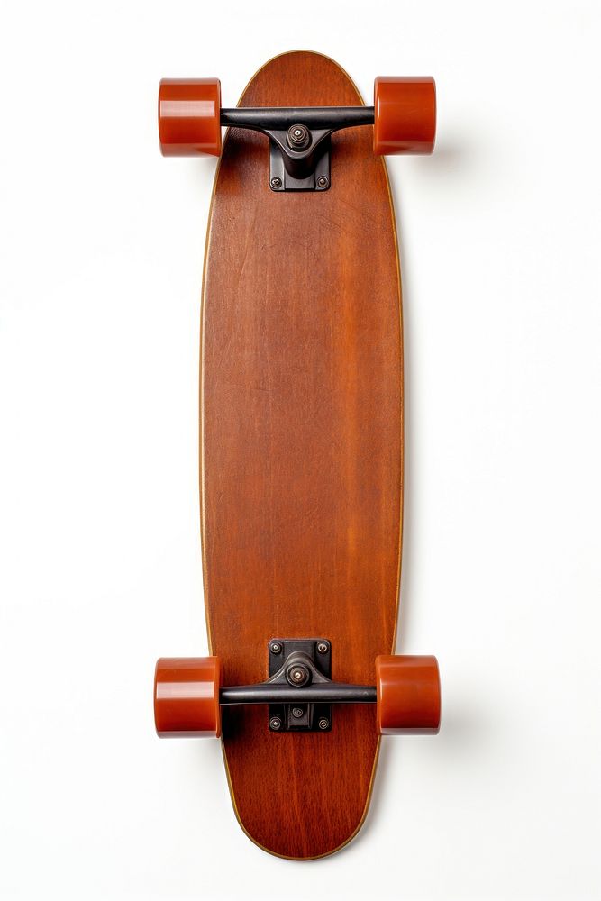 1970s colorful style skateboard longboard sports brown. AI generated Image by rawpixel.