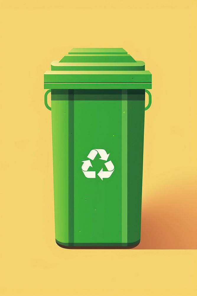 Green trash garbage plastic green. AI generated Image by rawpixel.