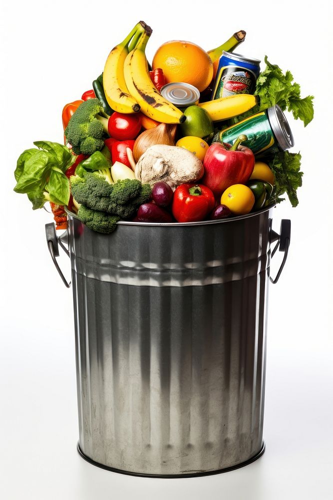 Garbage Can food fruit plant. AI generated Image by rawpixel.