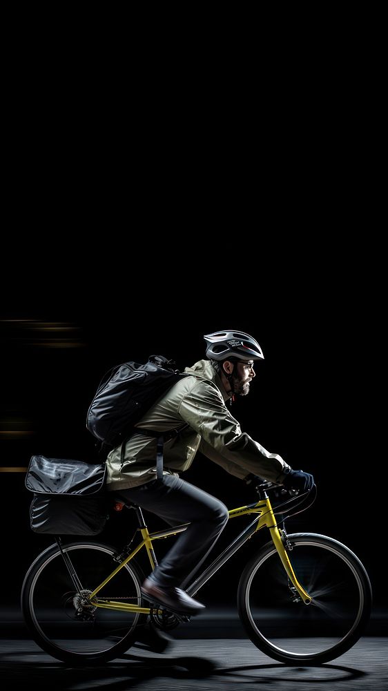 Bike Messenger bicycle vehicle cycling. AI generated Image by rawpixel.