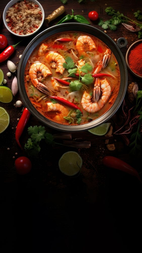 Tom Yum Kung food meal stew. 