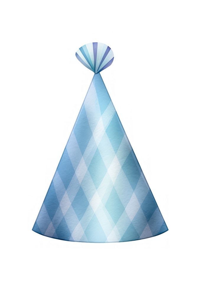 Blue birthday hat white background celebration anniversary. AI generated Image by rawpixel.