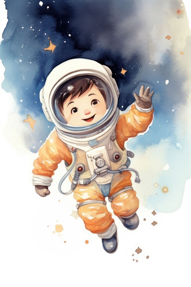 Cute spaceman book publication protection. AI generated Image by rawpixel.