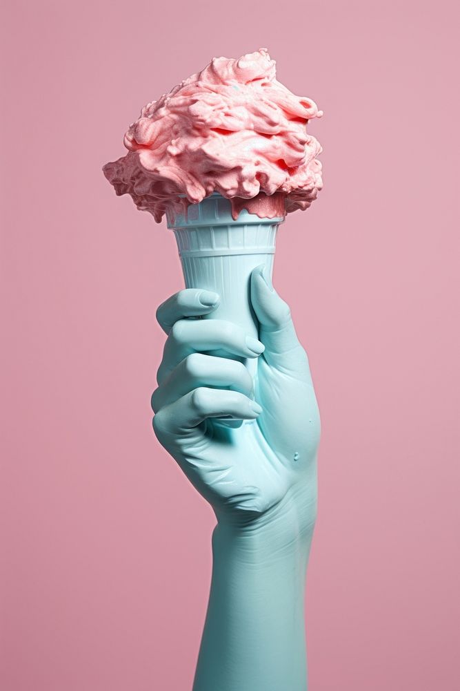 Ice-cream dessert holding adult. AI generated Image by rawpixel.
