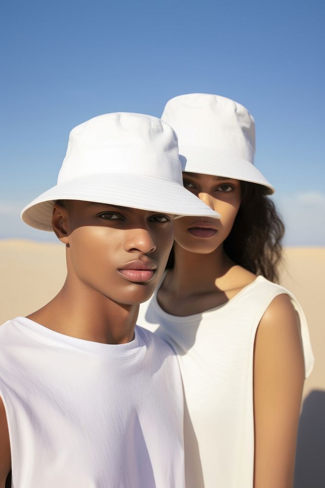 Bucket hats female adult white. 