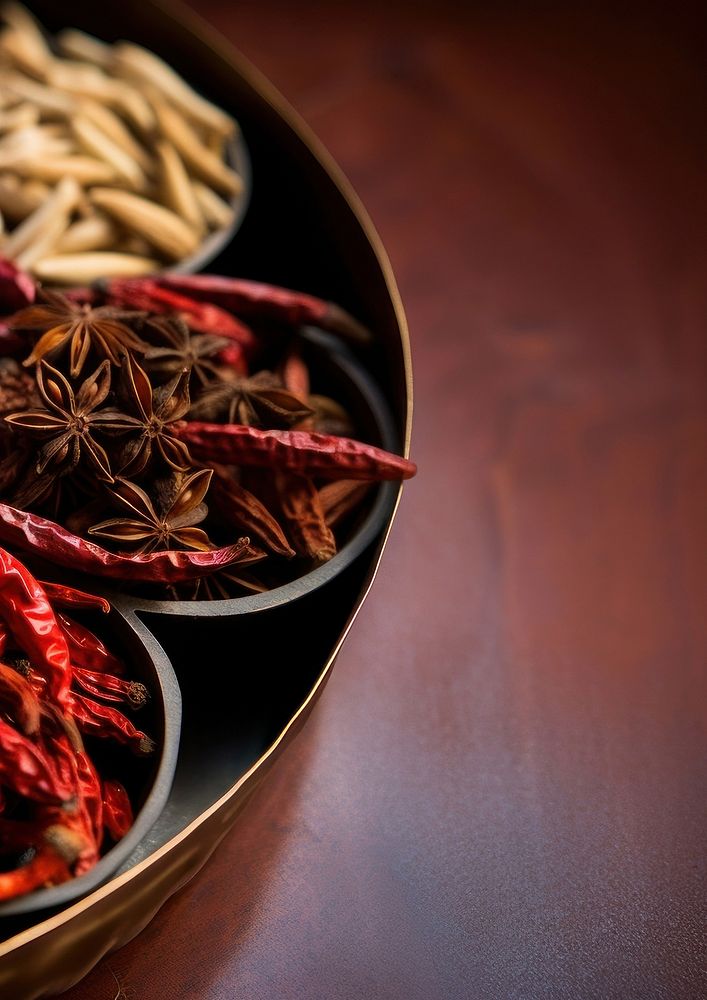 Chinese spice food ingredient container. AI generated Image by rawpixel.