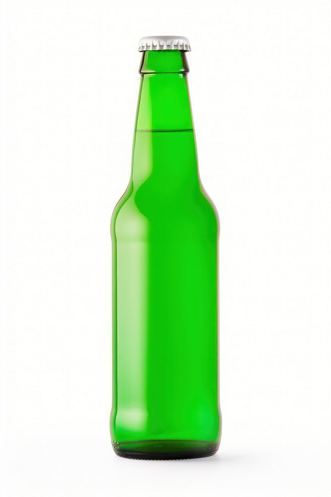 Beer bottle glass drink green. AI generated Image by rawpixel.
