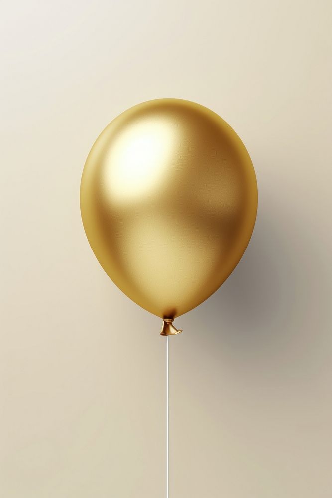 Balloon gold celebration anniversary. AI generated Image by rawpixel.
