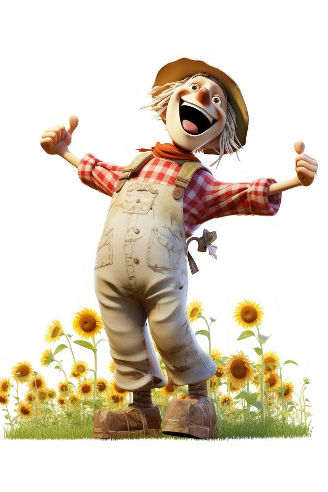 Scarecraw scarecrow flower plant. AI generated Image by rawpixel.