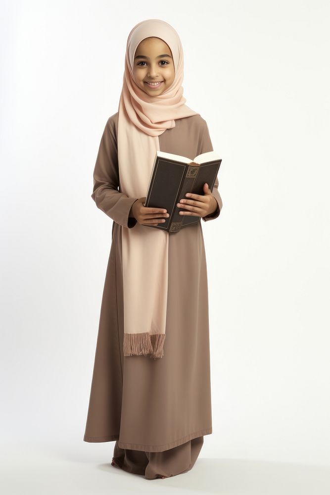 Standing reading fashion hijab. AI generated Image by rawpixel.