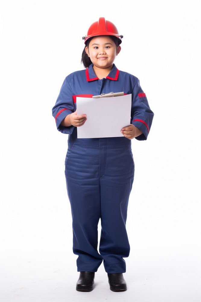 Asian female mechanic portrait holding hardhat. AI generated Image by rawpixel.