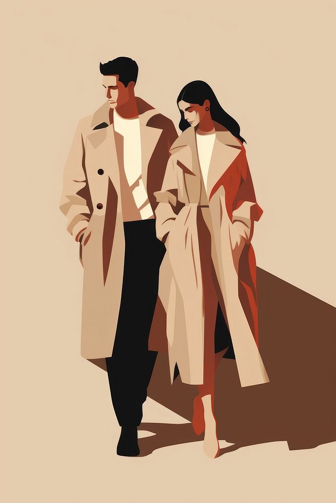 Coat overcoat fashion adult. AI generated Image by rawpixel.