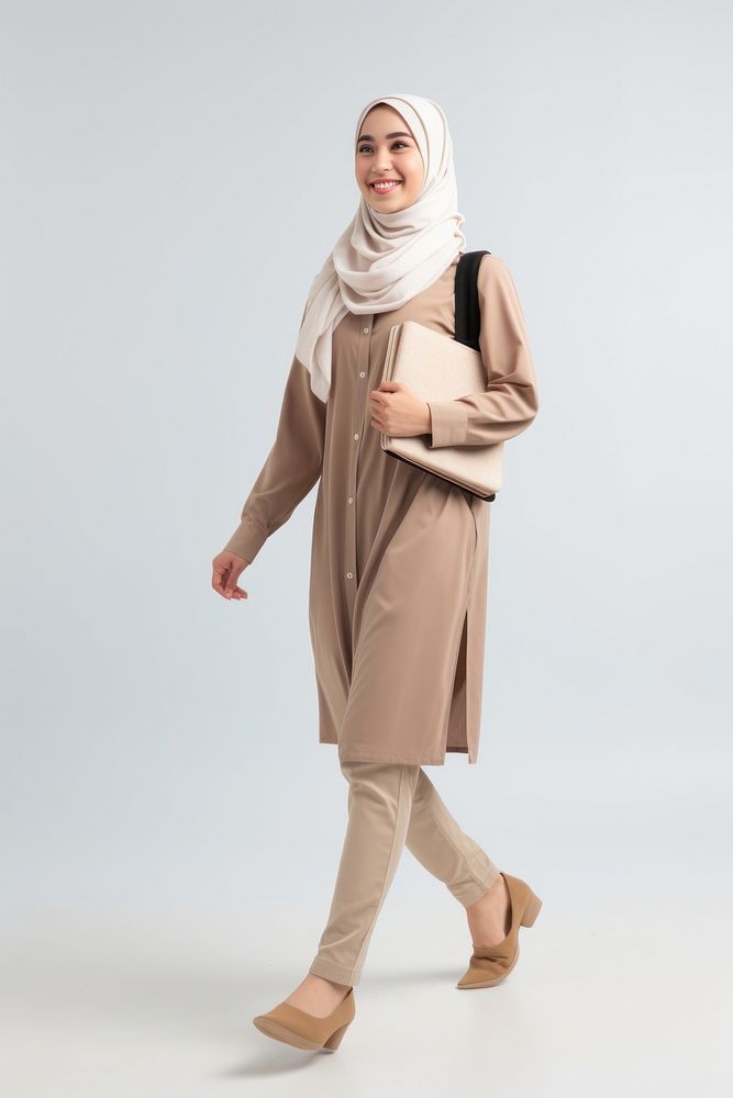 Standing fashion smiling adult.