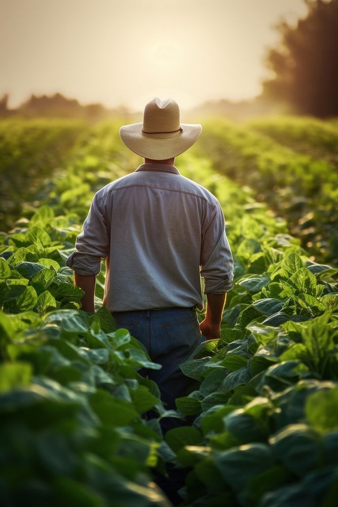 Farmer agriculture vegetable outdoors. AI generated Image by rawpixel.