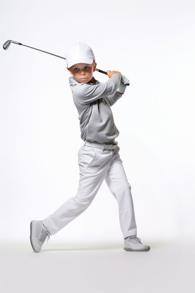 Golfer sports child boy. AI generated Image by rawpixel.