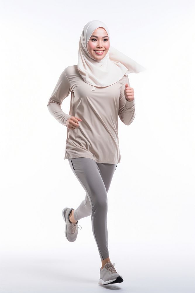 Running adult smiling jogging. AI generated Image by rawpixel.