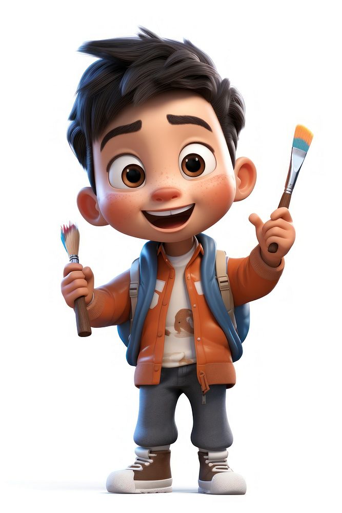 Children asian boy cartoon face toy. AI generated Image by rawpixel.