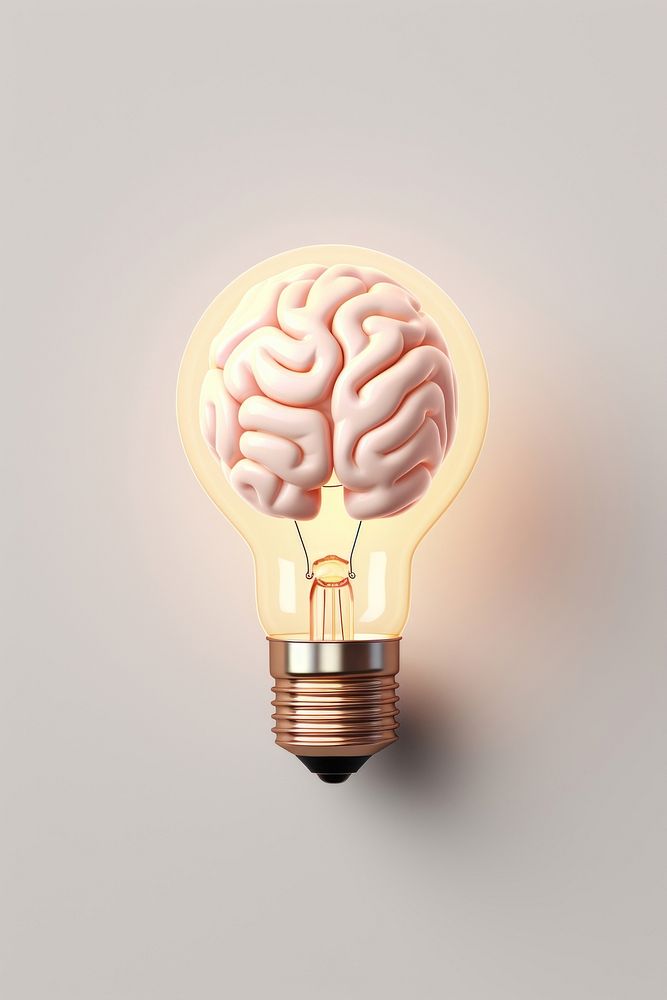 Light bulb lightbulb brain electricity. 