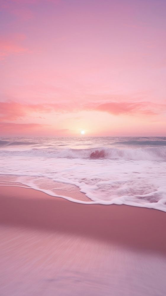 Ocean beach outdoors horizon. AI generated Image by rawpixel.