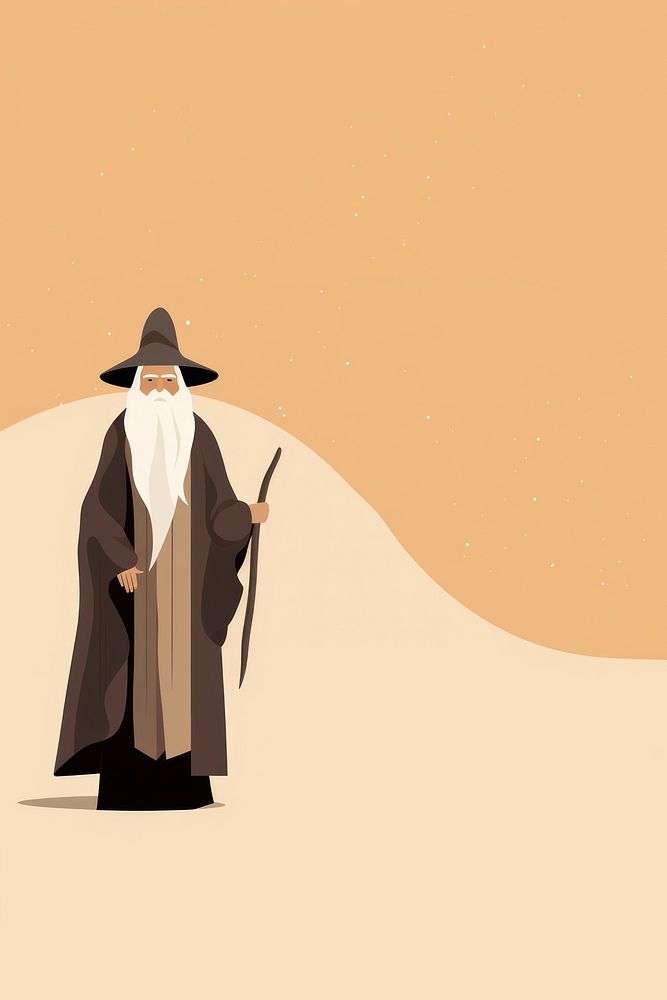 Wizard adult landscape sunlight. AI generated Image by rawpixel.