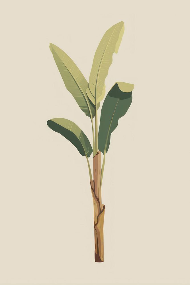 Banana tree plant leaf nature. AI generated Image by rawpixel.