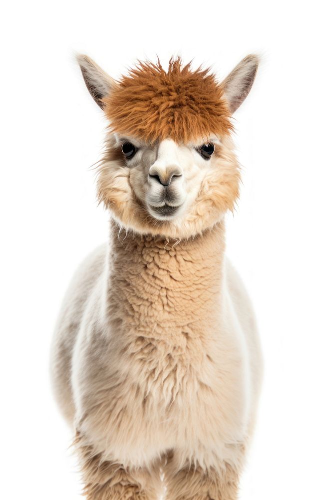 Alpaca mammal animal llama. AI generated Image by rawpixel.