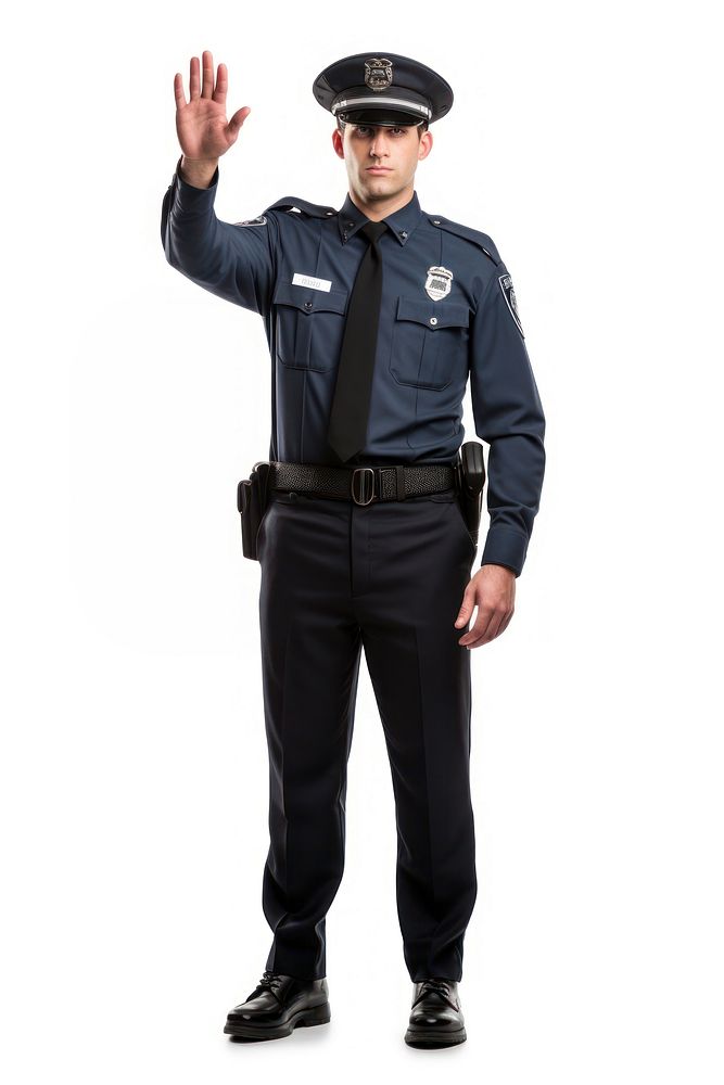 Policeman gesturing police adult. AI generated Image by rawpixel.