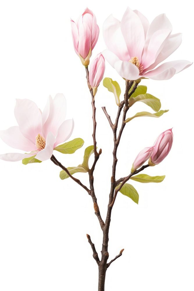 Blossom magnolia flower plant. AI generated Image by rawpixel.
