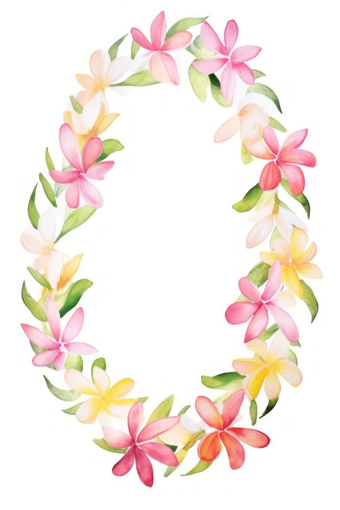 Thai flower Garland plant white background accessories. AI generated Image by rawpixel.