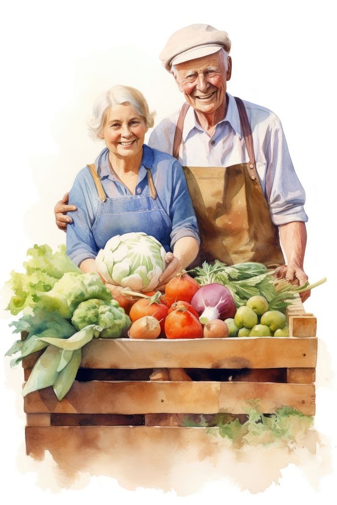 Vegetable holding farmer adult. AI generated Image by rawpixel.