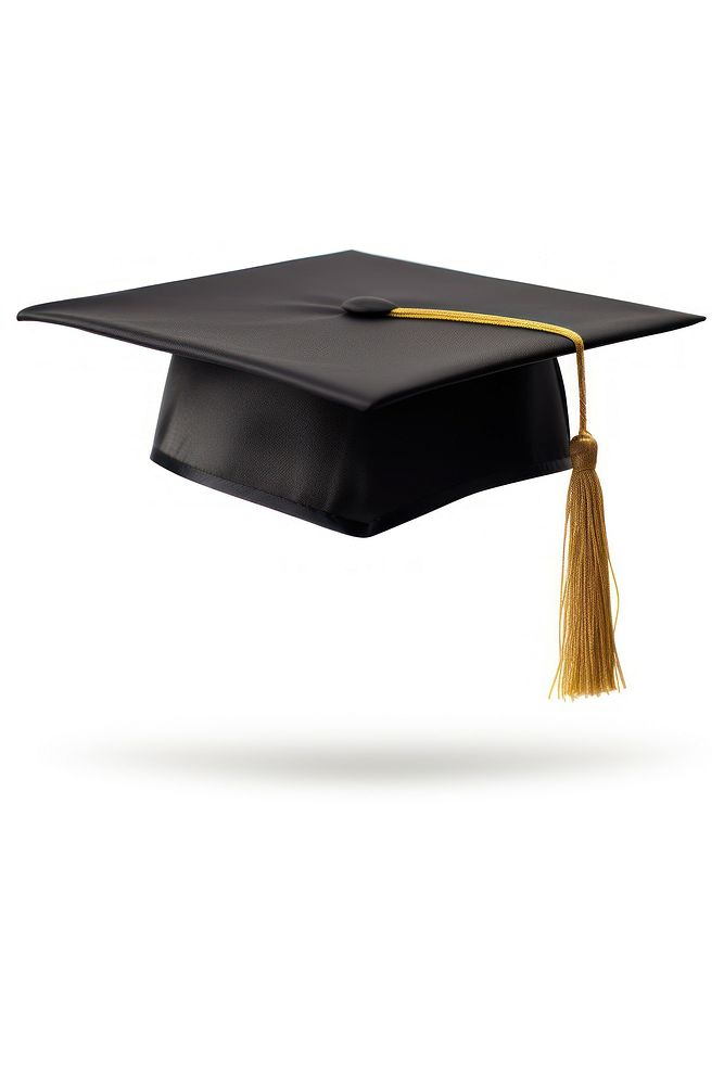 Mortarboard mortarboard graduation white background. AI generated Image by rawpixel.