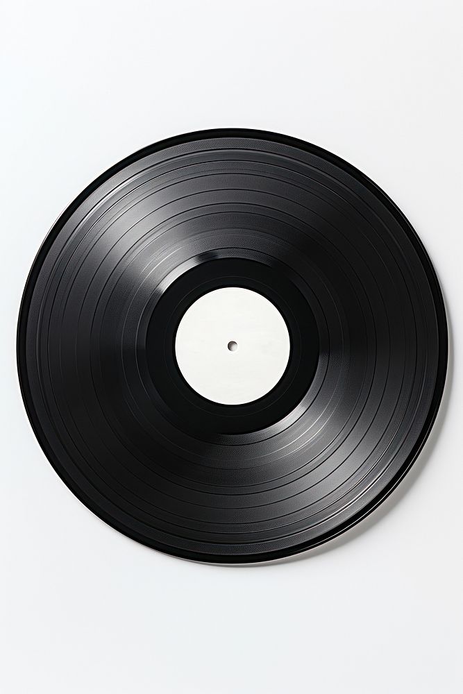 Music disc white background gramophone technology. 