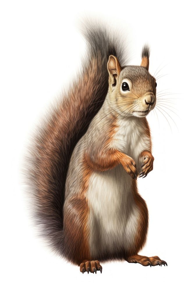 Squirrel squirrel rodent animal. AI generated Image by rawpixel.