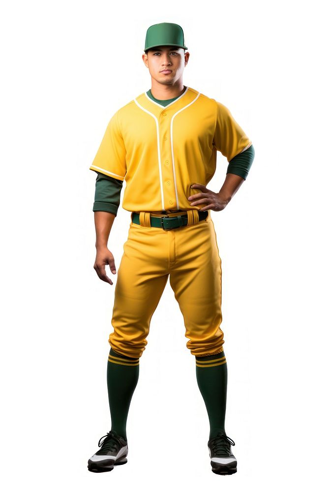 Baseball player athlete sports yellow. AI generated Image by rawpixel.