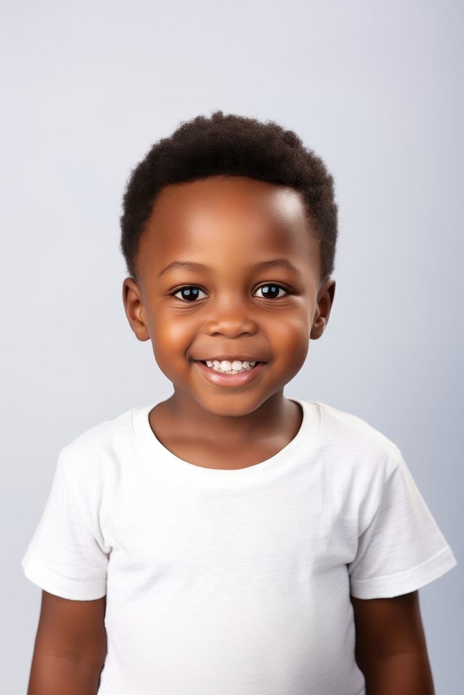 Kid portrait smiling child. AI generated Image by rawpixel.
