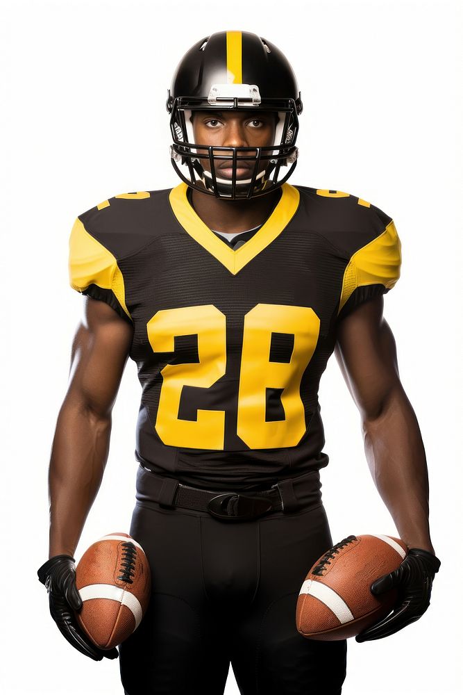 American football player helmet sports yellow. AI generated Image by rawpixel.